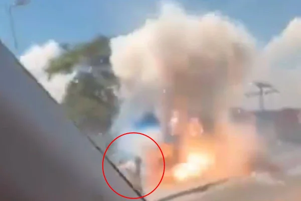 Explosão em barraca ilegal de fogos de artifício