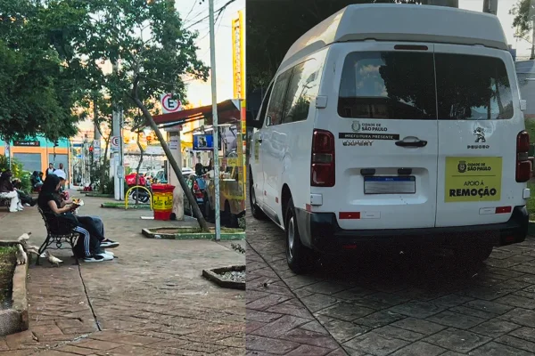 Ação da prefeitura removeu food trucks da Praça Silvio Romero - Metrópoles