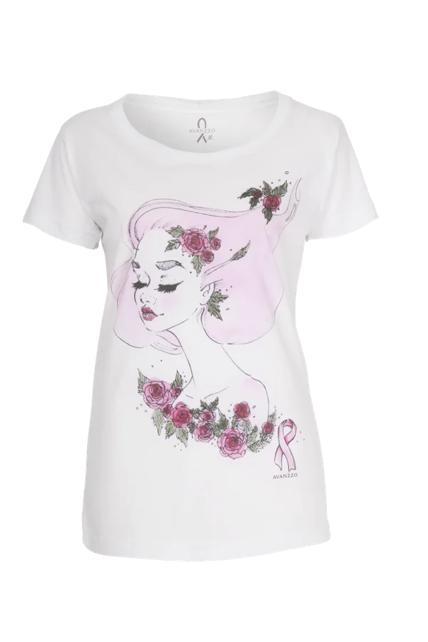 A ilustradora Clarisse Paiva criou camiseta para arrecadar dinheiro para campanha Outubro Rosa