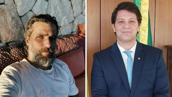 Bruno Gagliasso dividindo tela com Mario Frias