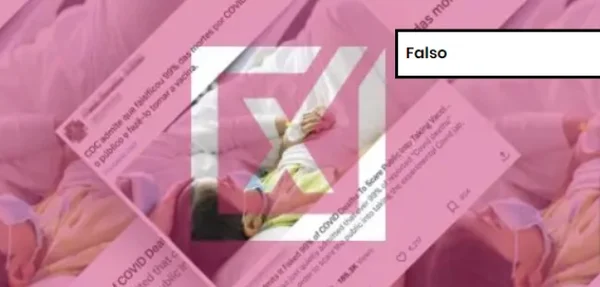 Captura de tela de publicação falsa sobre os dados sobre mortes por Covid-19 nos EUA