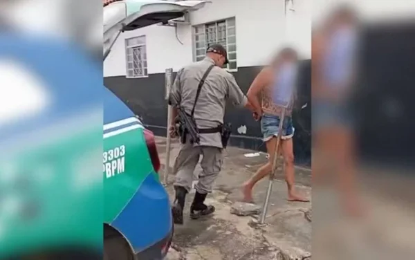 imagem colorida mulher presa apos atear fogo em comerciante apos briga por ciumes goias