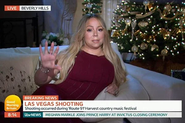 Reação de Mariah Carey ao saber de tiroteio em Las Vegas choca fãs