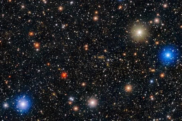 Imagem colorida mostra representação do Universo - Metrópoles