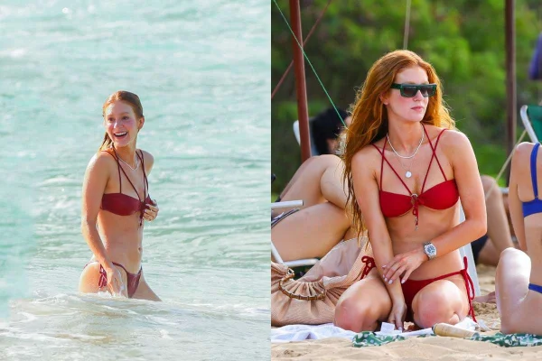 Marina Ruy Barbosa curte praia em Noronha com amigas. Veja fotos