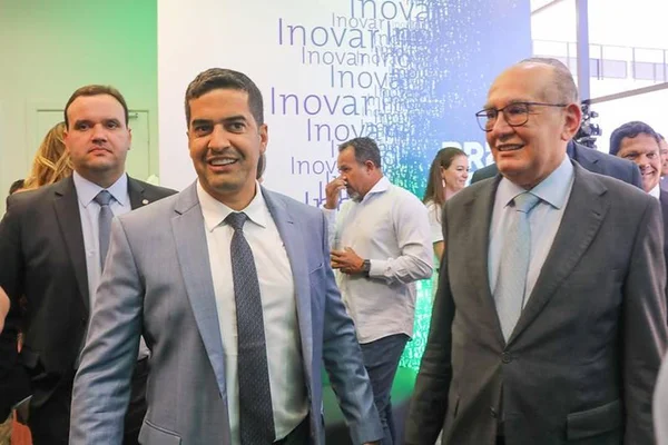 Gustavo Dias presidente da Biotic e ministro do STF, Gilmar Mendes - Metrópoles