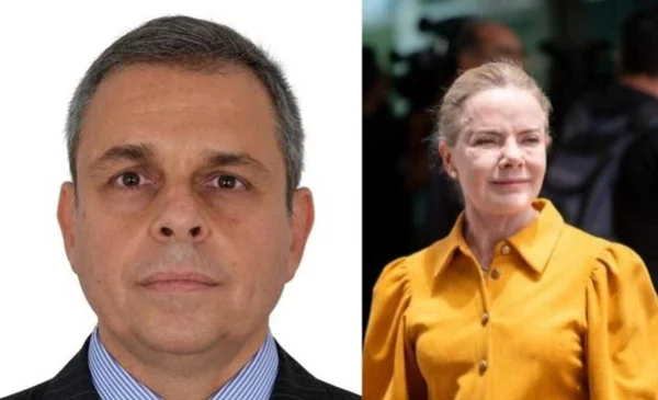 imagem colorida. deputado estadual paranaense Ricardo Arruda (PL) e ministra Gleisi Hoffmann