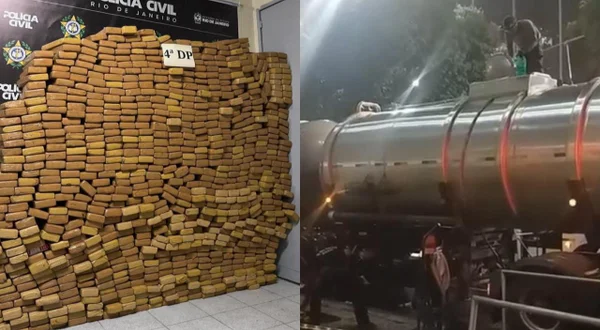 Polícia apreende 1 tonelada de droga em caminhão-tanque