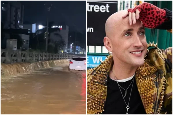 Jovem registra perrengue na chuva e web compara voz dele com Paulo Gustavo