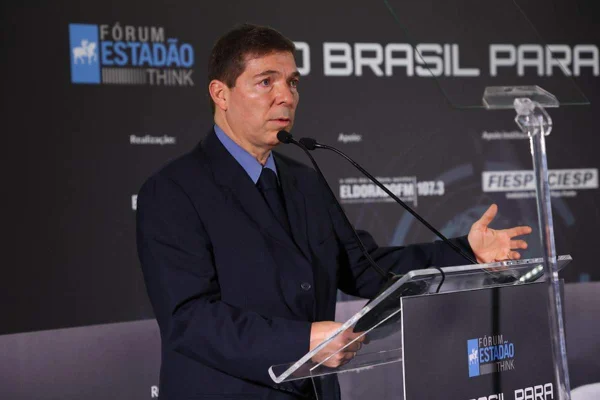 Presidente da Fiesp, Josué Gomes da Silva, fala durante abertura do do Fórum Estadão Think - Do Brasil para o mundo: Desafios para a nossa inserção global.