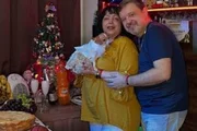 Tulla Luana e João Carlos posam durante as festas de Natal Tulla Luana e João Carlos posam durante as festas de Natal