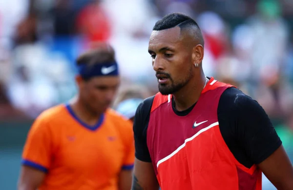 Foto colorida de Nick Kyrgios e Rafael Nadal - Metrópoles