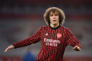 David Luiz em aquecimento para jogo do Arsenal