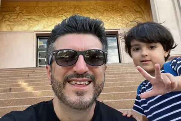 Lito Sousa e o filho, Malone, com 7 anos