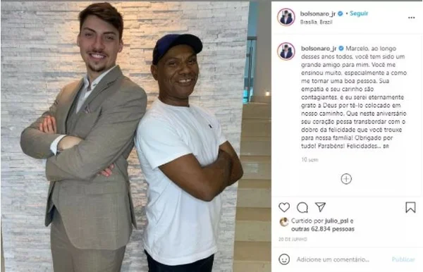 Após revelação do Metrópoles, Jair Renan apaga post com ex-funcionário