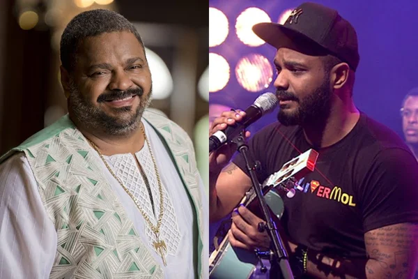 Arlindo Cruz e o filho Arlindinho (Reprodução/Montagem)