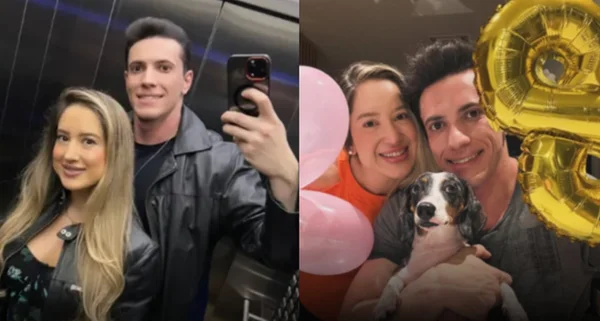 casal rindo e se abraçando