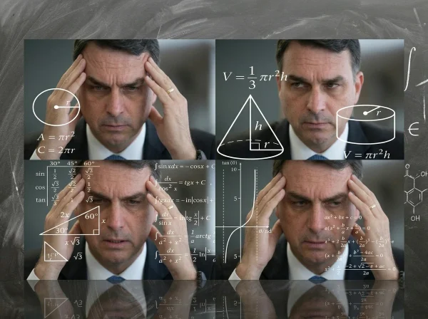 Flávio como meme da Nazaré