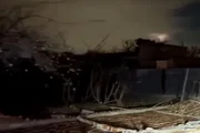 Estrutura derrubada por causa da chuva em Arapoanga