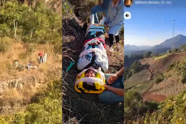piloto cai de parapente na Serra do Caparaó