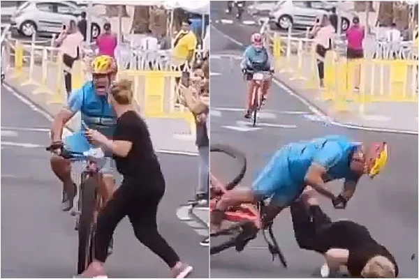 ciclista e pedestre
