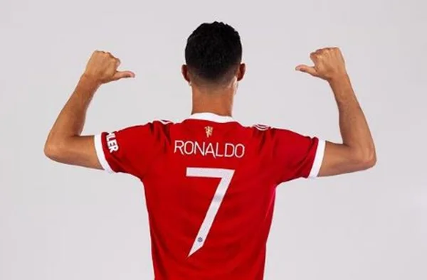 Cristiano Ronaldo com a camisa 7