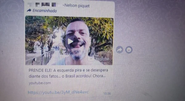 Nelson Piquet compartilhou vídeo com ameaças a ministros do STF e a Lula