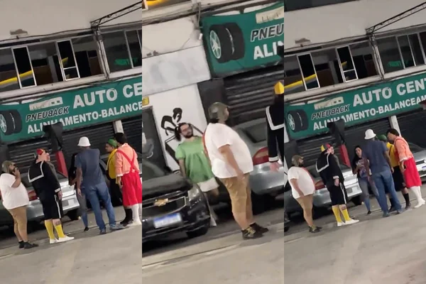 Integrantes da banda Netos de Dona Neves, que homenageiam a série Chaves, viralizaram nas redes sociais - Metrópoles
