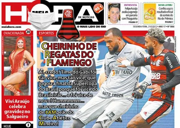 Até a mídia carioca tira onda: “Cheirinho de Regatas do Flamengo”