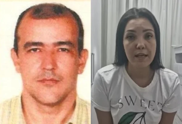 Montagem com fotos coloridas de Walter Vieira e Jacqueline Iris no caso dos transplantes contaminados HIV - Metrópoles