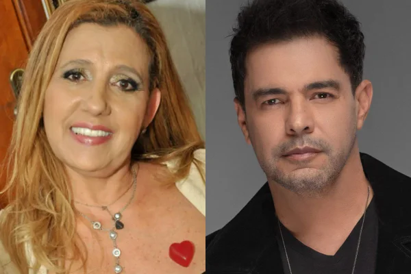 Montagem colorida de Rita Cadillac e Zezé Di Camargo - Metrópoles