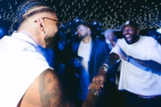 O astro da NFL Obell Beckham Jr compareceu na festa de Gabi