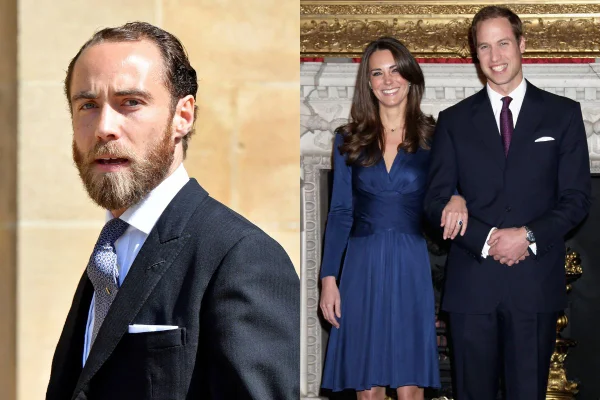 Foto colorida - James Middleton, Kate Middleton e William