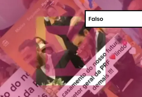 Imagem colorida de postagem falsa sobre futuro diretor da PRF