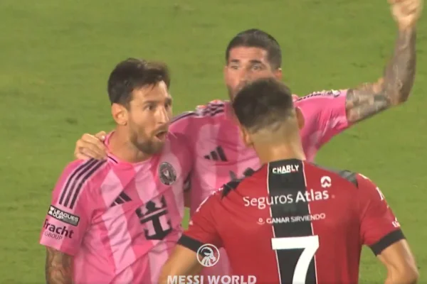 Imagem colorida do jogador Messi