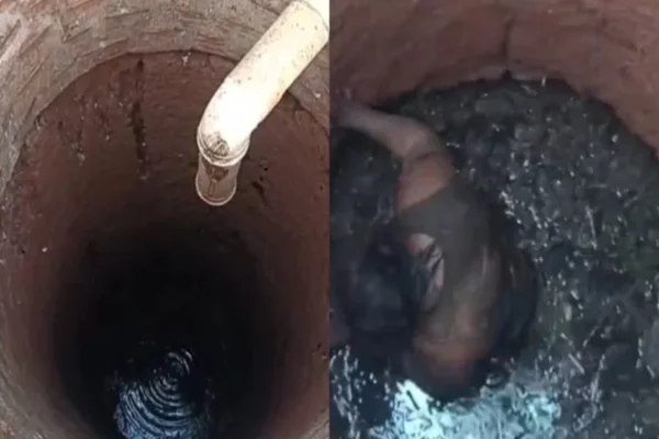 Mulher cai em fossa após tentar colher limões