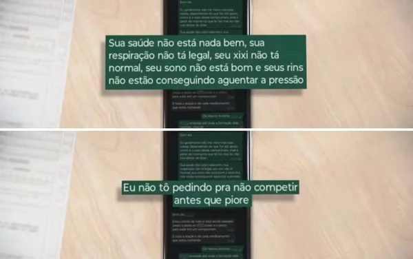 imagem colorida print alerta mulher de fisiculturista