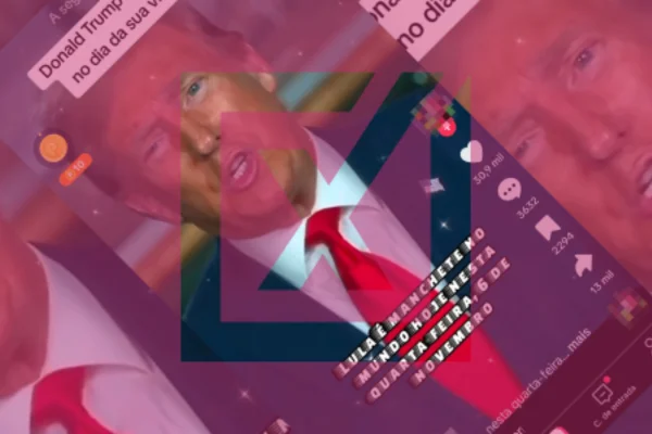 Print de vídeo que mente ao afirmar que Trump chamou Lula de maior presidente do mundo. - Metrópoles