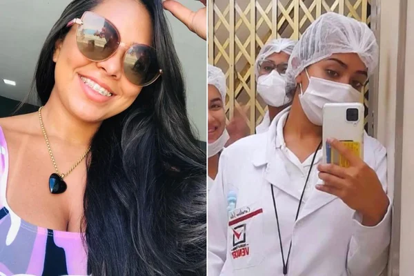 Imagem colorida de mulher sorrindo