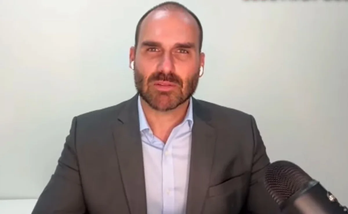 Reprodução de imagem colorida de Eduardo Bolsonaro - Metrópoles