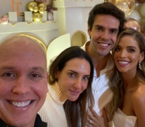 Após vencer o câncer, Caio Ribeiro vai à festa da filha de Kaká
