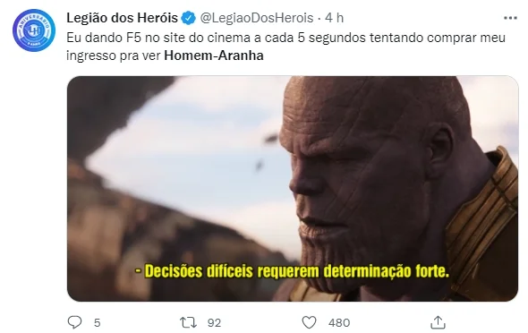 Após a queda dos sites de cinema, as redes sociais foram inundadas com memes sobre o filme Após a queda dos sites de cinema, as redes sociais foram inundadas com memes sobre o filme