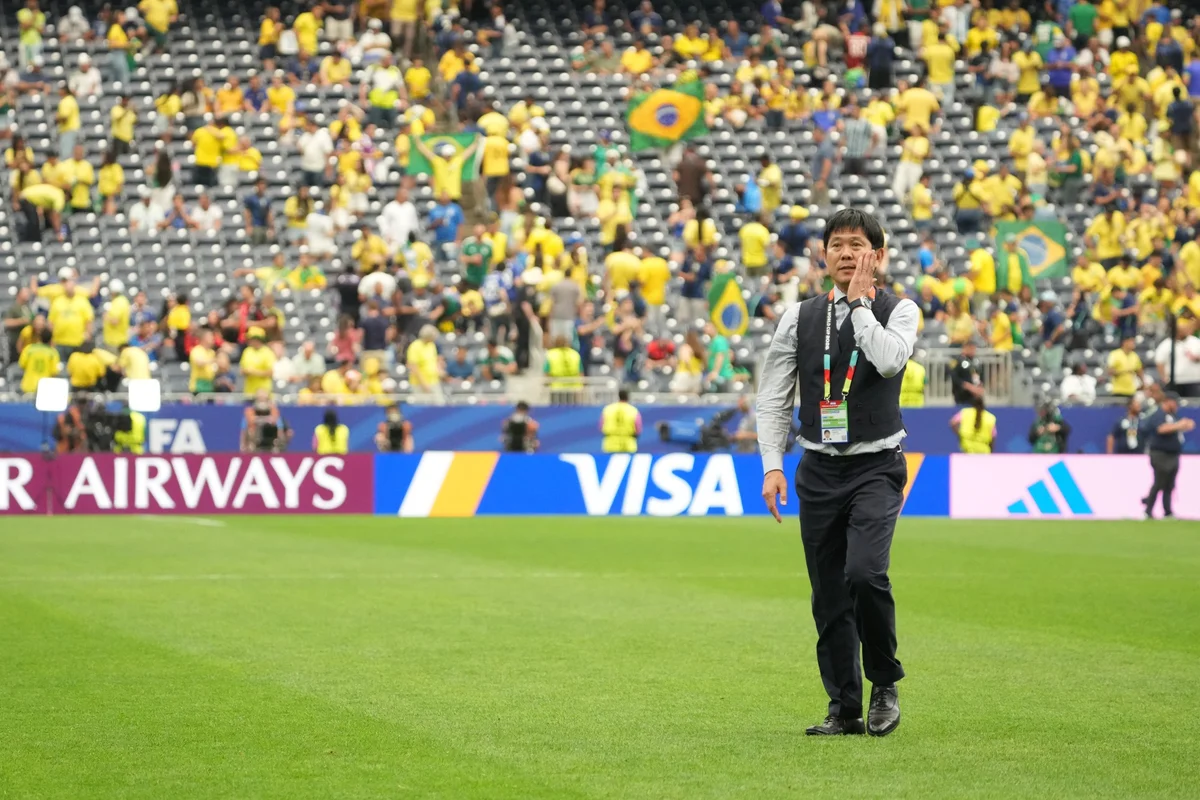 Hajime Moriyasu dirigiu a seleção do Japão na Copa do Mundo Hajime Moriyasu dirigiu a seleção do Japão na Copa do Mundo