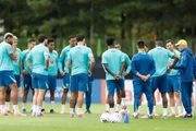 Seleção Brasileira em treino.