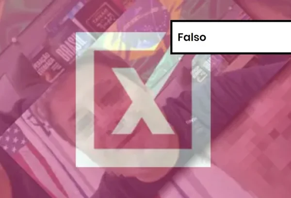 Imagem colorida de post flaso sobre o PT