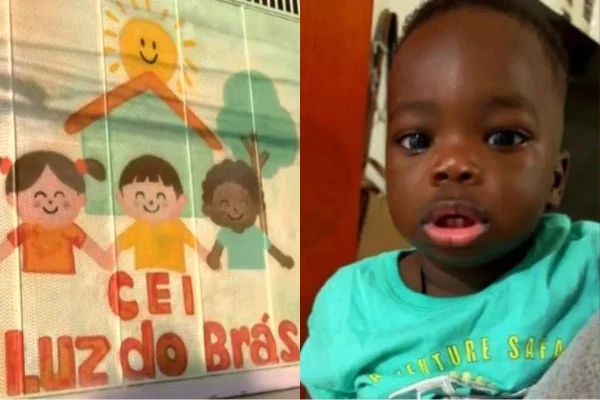 Imagem colorida mostra bebê morto em creche. Metrópoles