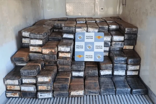 PM de SP apreende 4,20 toneladas de maconha que iria de caminhão a MG