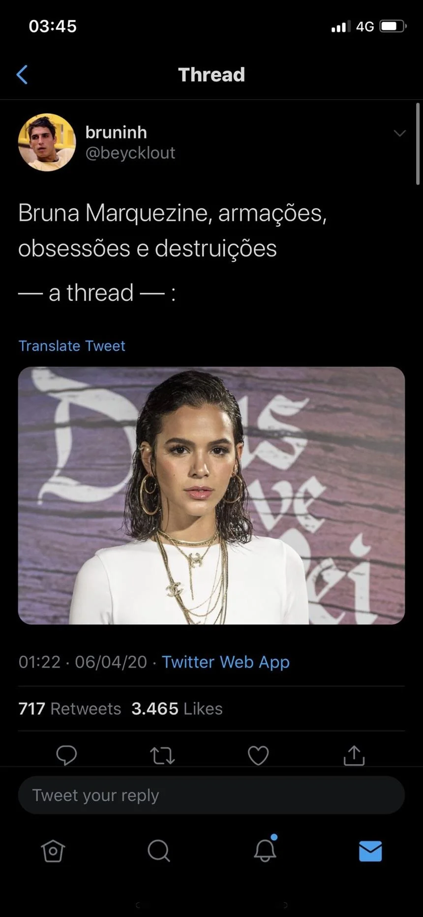 Bruna Marquezine processa internauta por xingá-la: “Ladra, puta” - imagem 4 Bruna Marquezine processa internauta por xingá-la: “Ladra, puta” - imagem 4