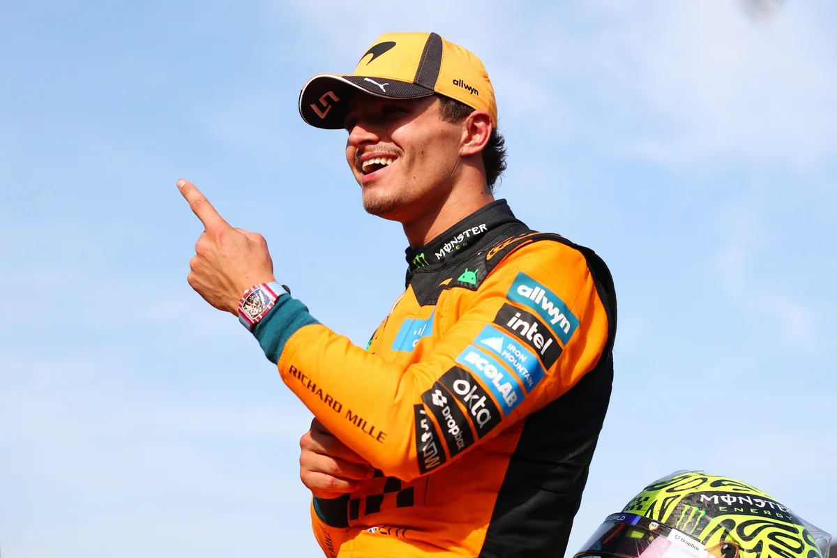 Lando Norris é o atual campeão da Fórmula 1. Lando Norris é o atual campeão da Fórmula 1.