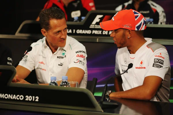 Schumacher e Hamilton